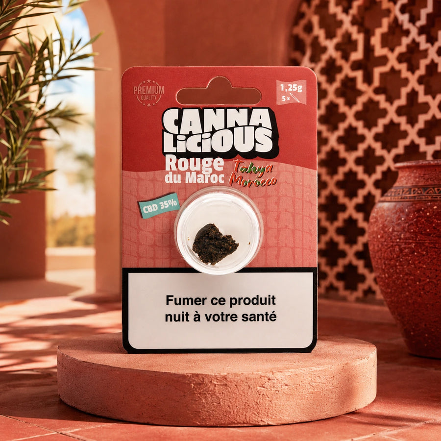 Résine rouge du Maroc